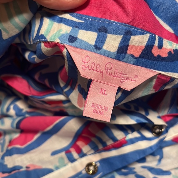 Lilly Pulitzer Red Right Return dress Sanibel RRR XL - Picture 10 of 10